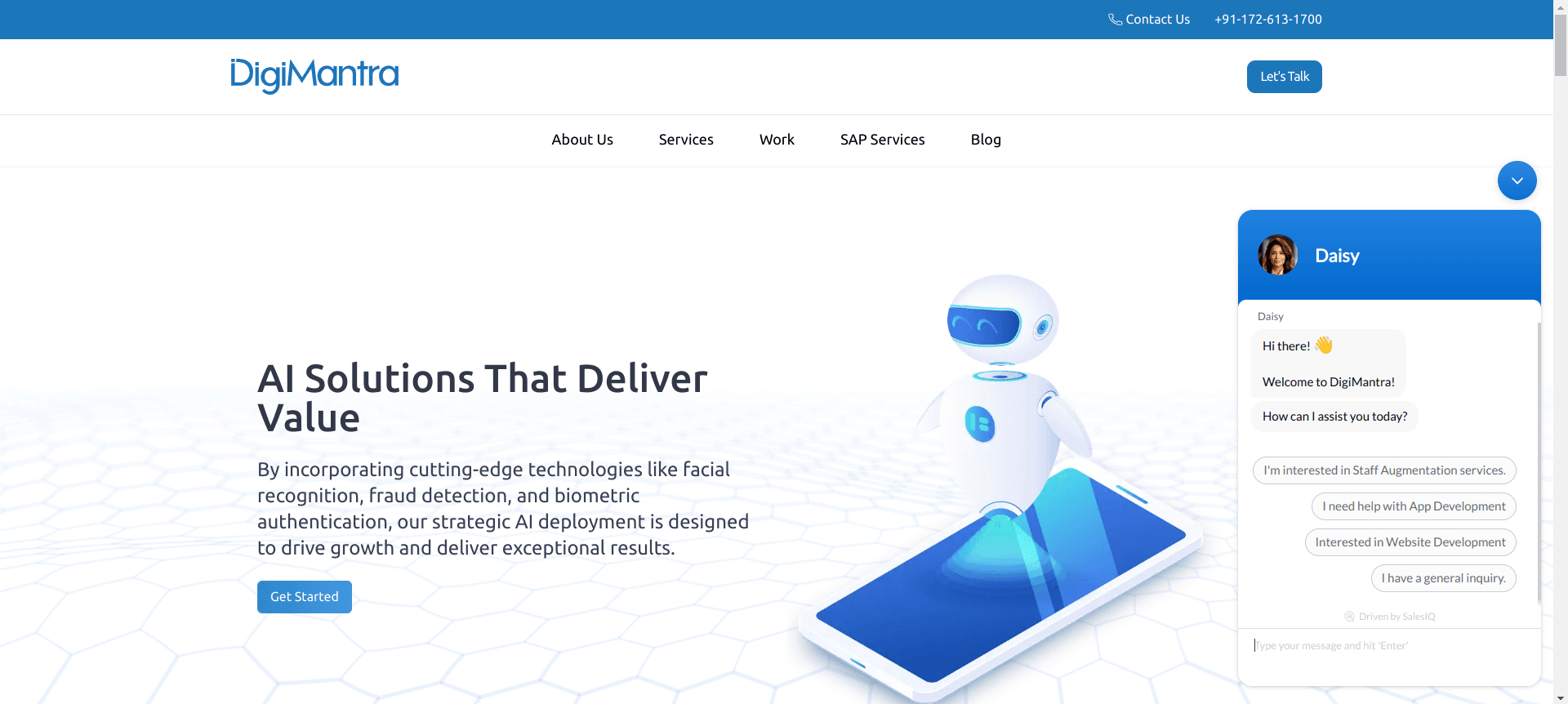DigiMantra Labs site (Portfolio/Landing Page)